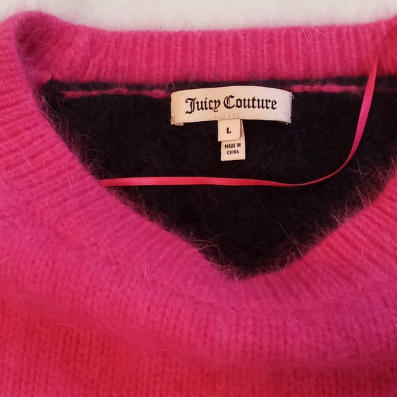 Juicy couture fuzzy sweater size large women's - Picture 5 of 8